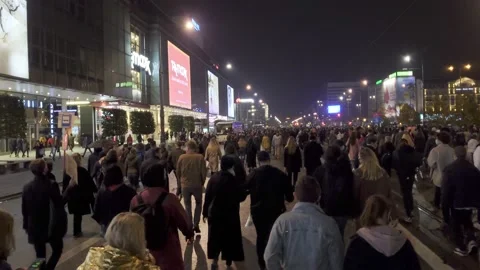 People marching in protest Stock Footage 150901498