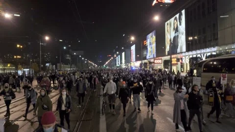 People marching in protest Stock Footage 150901499