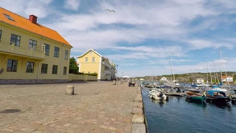 People in Marstrand Stock Footage 78891093