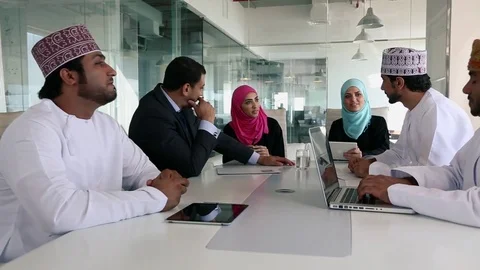 People in a meeting at the office Stock Footage 70103493