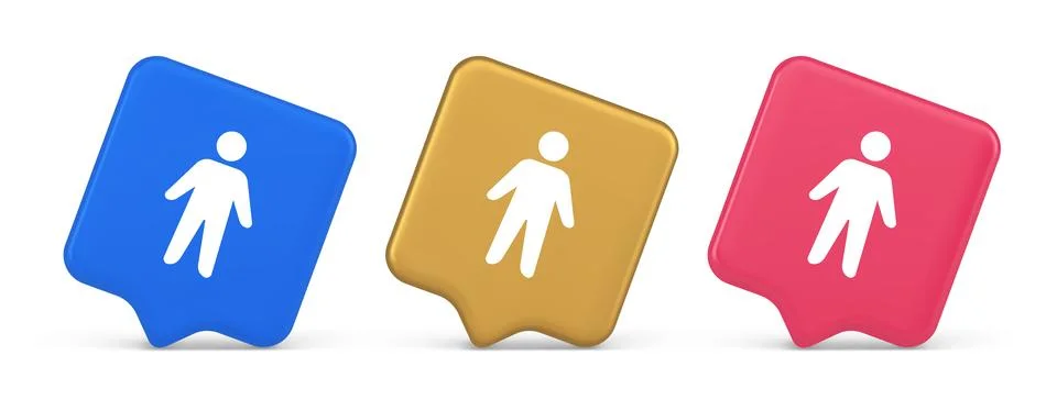 People member user button unrecognizable person human body web application .. Illustrazione stock