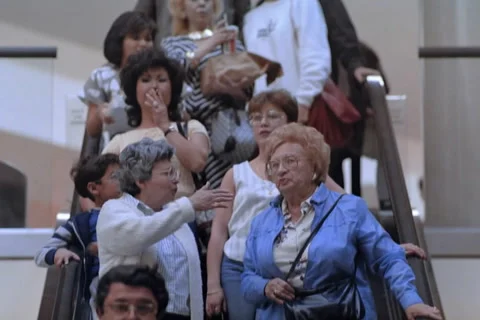 People in the metro Stock Footage
