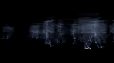 People in motion blur Stock Footage 53763093