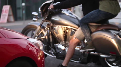 People on motorcycle Stock Footage 46803557