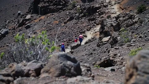 People in the mountain 97 Stock-Footage 155495180