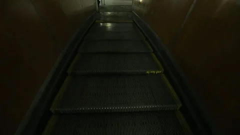 People move on the escalator 6 Stock-Footage 319503542