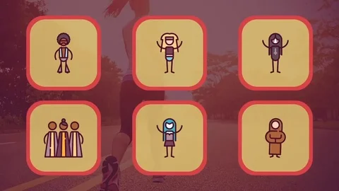 People Music - Animated Elements Stock After Effects