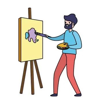 Men and Women Pursue Their Hobbies. Vector Illustration. Stock Vector -  Illustration of home, adult: 160531329