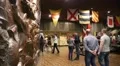 People in national museum of the history of Ukraine in the Second World War HD Footage