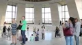 People in national museum of the history of Ukraine in the Second World War HD Footage