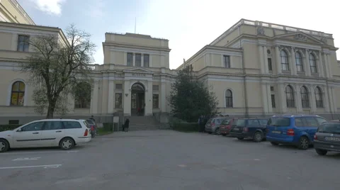 People at the National Museum in Sarajevo Stock Footage 59809690