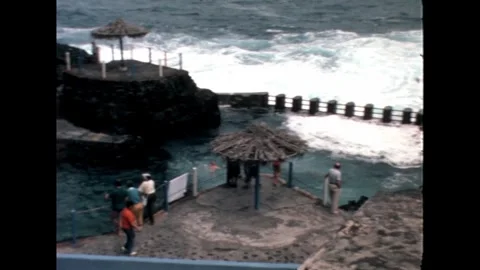 People by Natural Pool Video stock 278240503