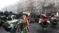 People near barricades on the Khreshchatyk street - main street of Kiev, Ukraine HD Footage