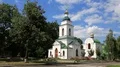 People near Church of the Saviour in Poltava city, Ukraine HD Footage
