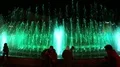 People near colourful fountains, Independence Square, Kyiv, Ukraine HD Footage
