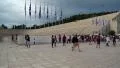 People near Panathenaic Stadium in Athens, Greece HD Footage