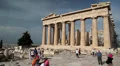 People near Parthenon - ancient temple in Athenian Acropolis, Greece HD Footage