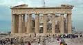 People near Parthenon - ancient temple in Athenian Acropolis, Greece HD Footage