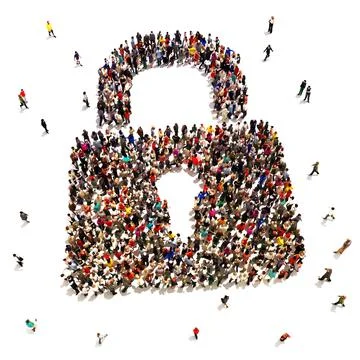 People needing security Stock Illustration