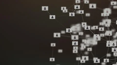 People network connection technology plexus background Stock Illustration