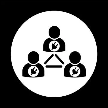 People network icon Stock Illustration