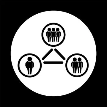 People network icon Stock Illustration