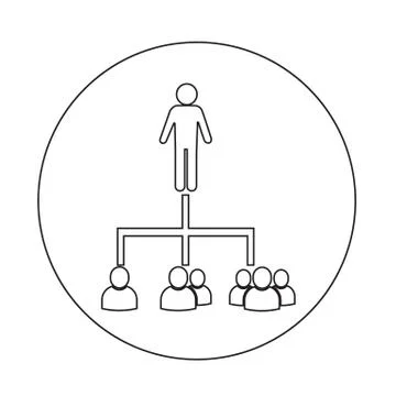 People network icon Illustrazione stock