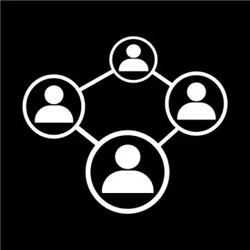 People network icon Illustrazione stock