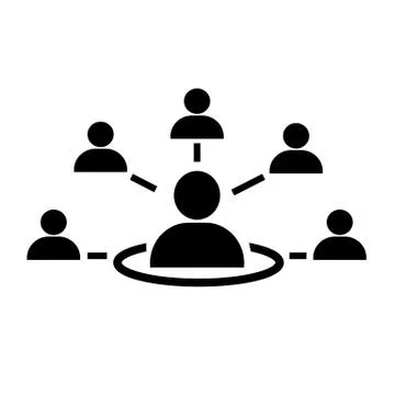 People network icon Stock Illustration