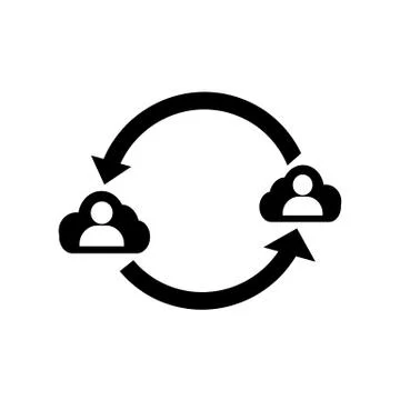 People network icon Stock Illustration