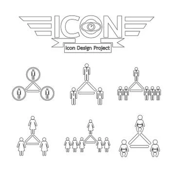 People network icon Stock Illustration