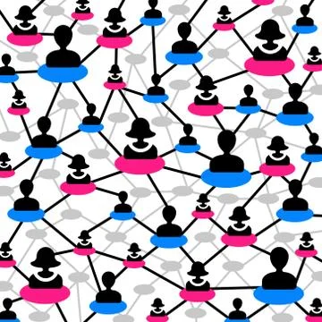 People network Illustrazione stock