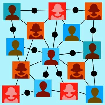 People network Stock Illustration