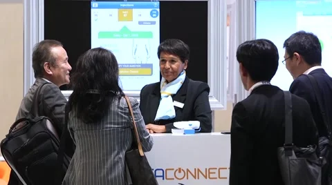 People networking at a corporate event Stock Footage 56370927