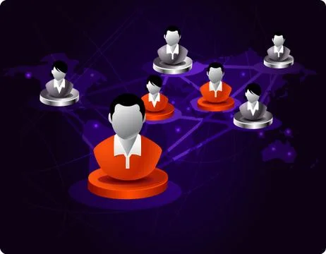 People Networking Stock Illustration