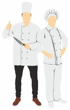 People occupation chef Stock Illustration