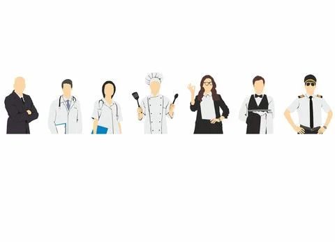 People occupation Stock Illustration