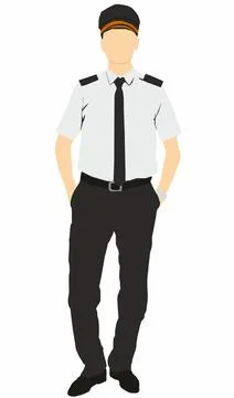 People occupation pilot Stock Illustration