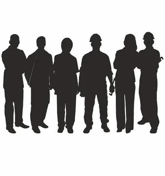 People occupation silhouette set イラスト素材