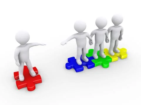 People offer help to another to join them Stock Illustration