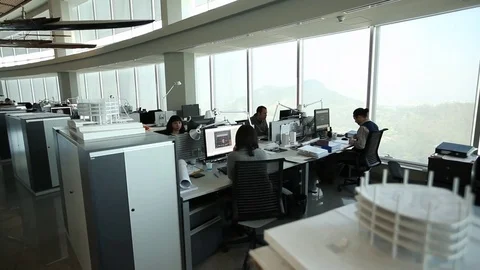People in office Stock Footage 77046725