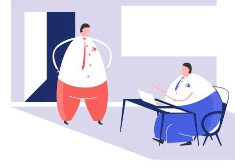 People in the office. Stock Illustration
