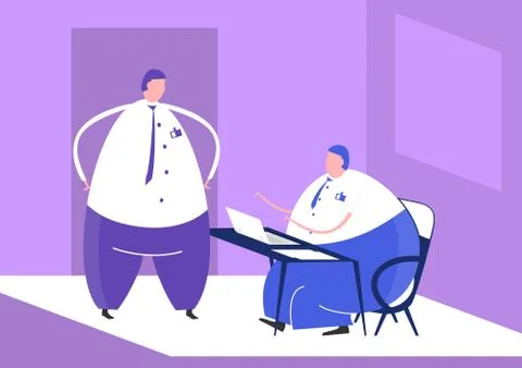 People in the office. Stock Illustration