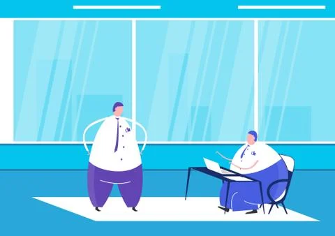 People in the office. Stock Illustration