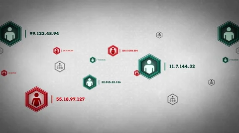 People Online White Tracking Stock-Footage 46894219
