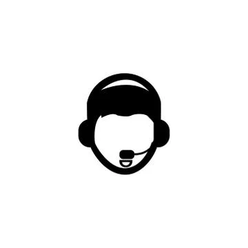 People , operator icon. Design vector Stock Illustration