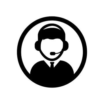 People , operator icon. Design vector Stock Illustration