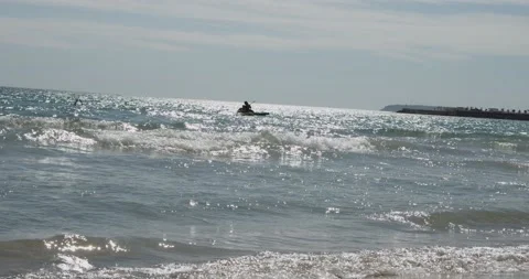 People paddling Stock Footage 145458664