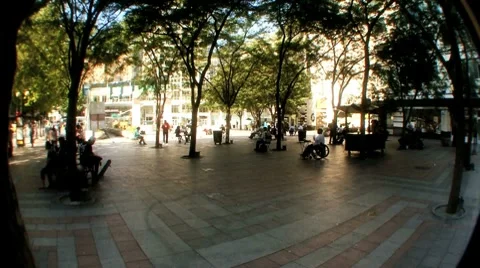 People at park Stock Footage 8633111