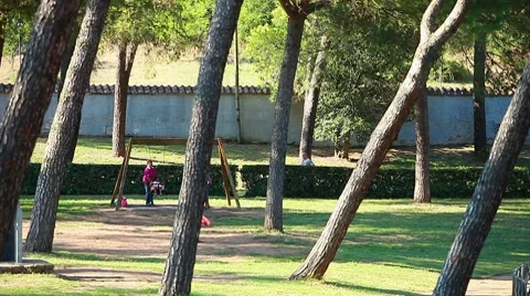 People at park Stock Footage 8684994